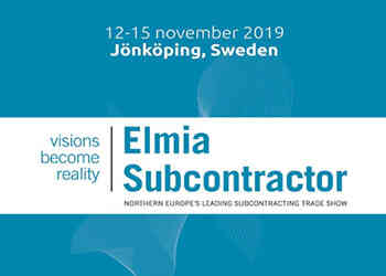 Visit us at Elmia Subcontractor Exhibition 2019